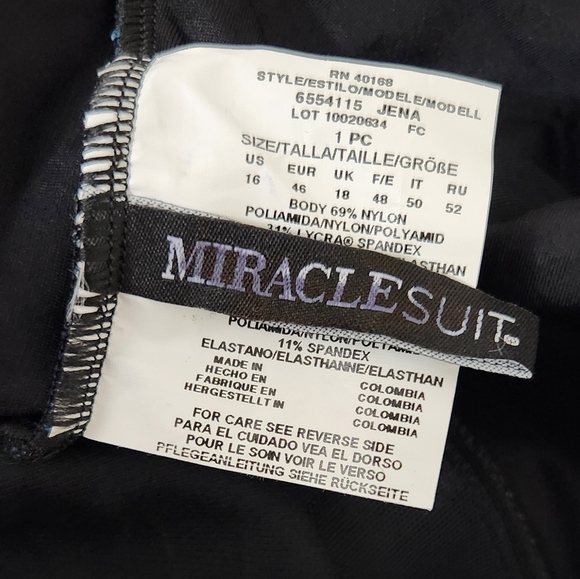 New!Miraclesuit Titania Jena One Piece Swimsuit - Picture 10 of 13